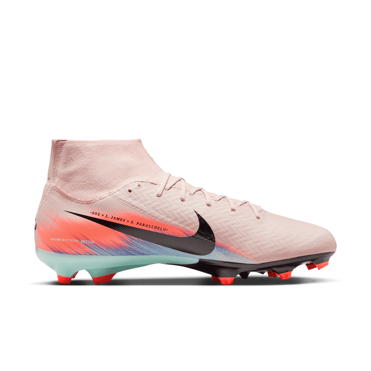 Nike Youth United Mercurial Superfly 10 Academy-Silt Red/Racer Blue product image 1, provided for visual reference and