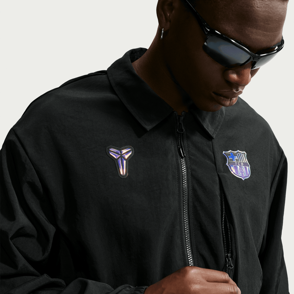 Nike Kobe Bryant FC Barcelona Away Men Soccer Woven Jacket product image 4, provided for visual reference and product detail