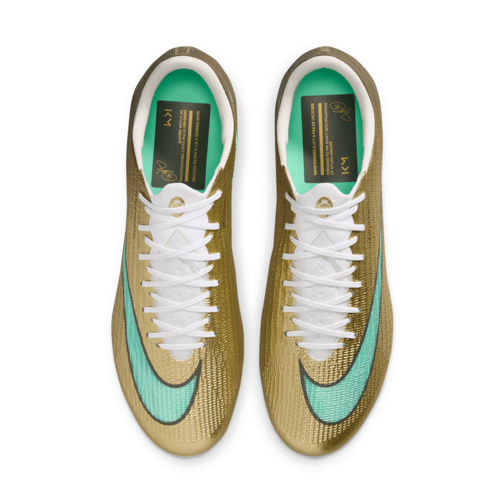 Nike Mercurial Superfly 11 Elite "Kylian Mbappé"/ FG- Metallic Gold/Green Glow product image 11, provided for visual