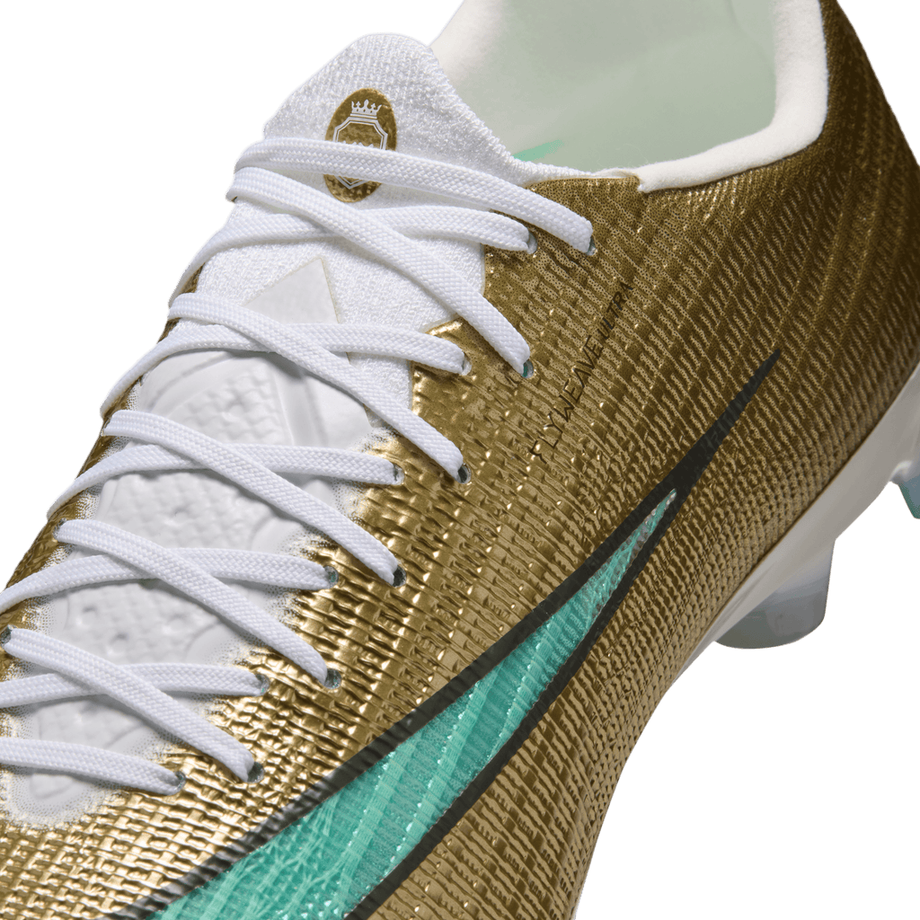 Nike Mercurial Superfly Youth 11 Elite "Kylian Mbappé"/ Metallic Gold/Green Glow product image 4, provided for visual