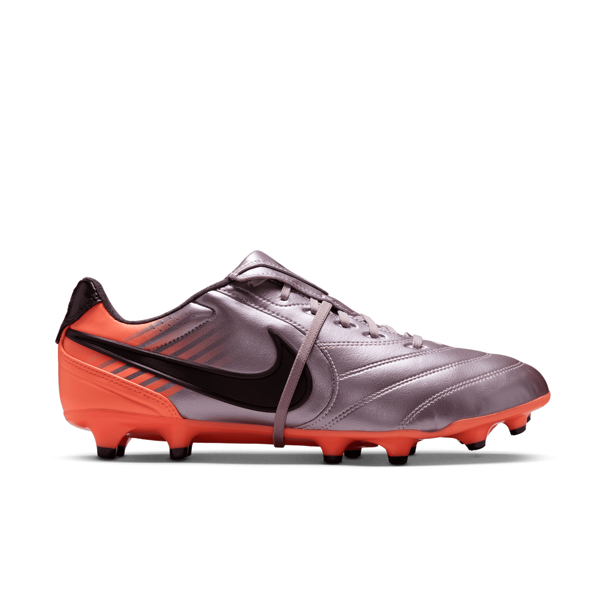 Nike Tiempo Ligera Pro FG - BLEACHED LILAC/BLACK-TOTAL ORANGE product image 1, provided for visual reference and product