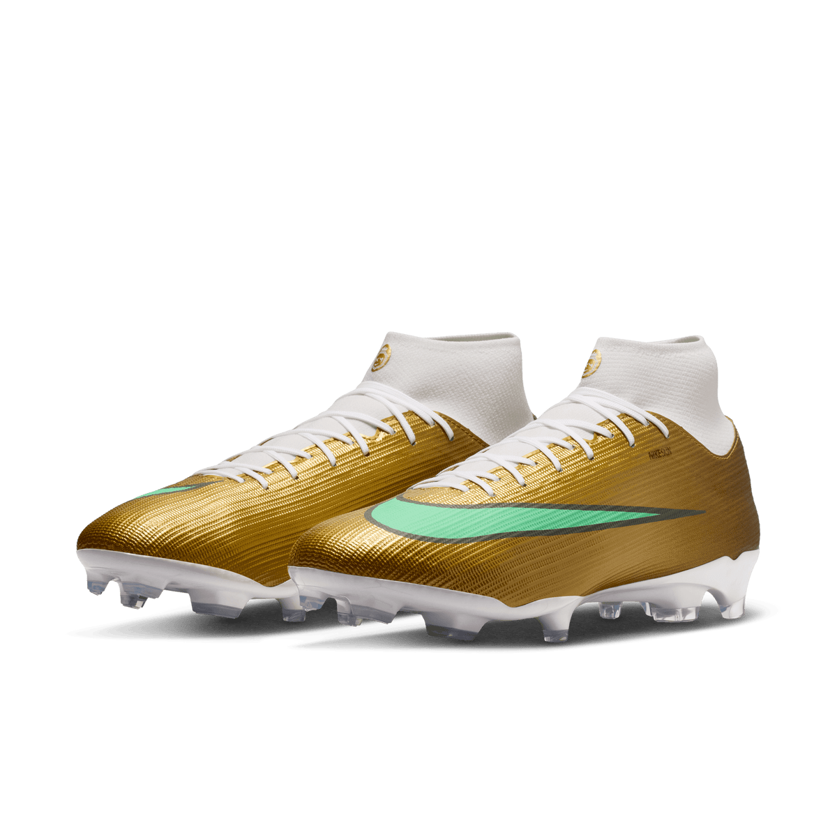 Nike Youth Mercurial Superfly 11 Academy "Kylian Mbappé" FG/MG-METALLIC GOLD/GREEN GLOW product image 5, provided for visual