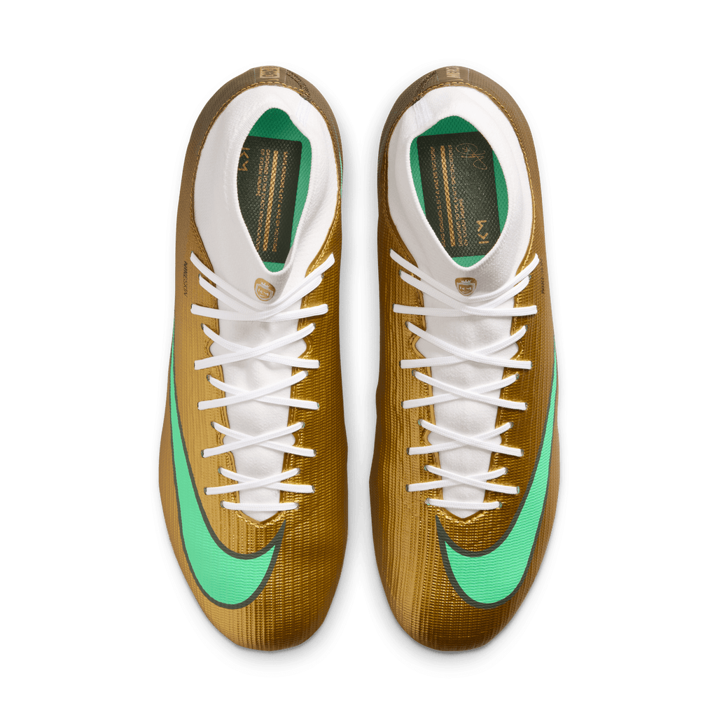 Nike Nike Mercurial Superfly 11 Academy "Kylian Mbappé" FG/MG -METALLIC GOLD/GREEN GLOW product image 5, provided for visual