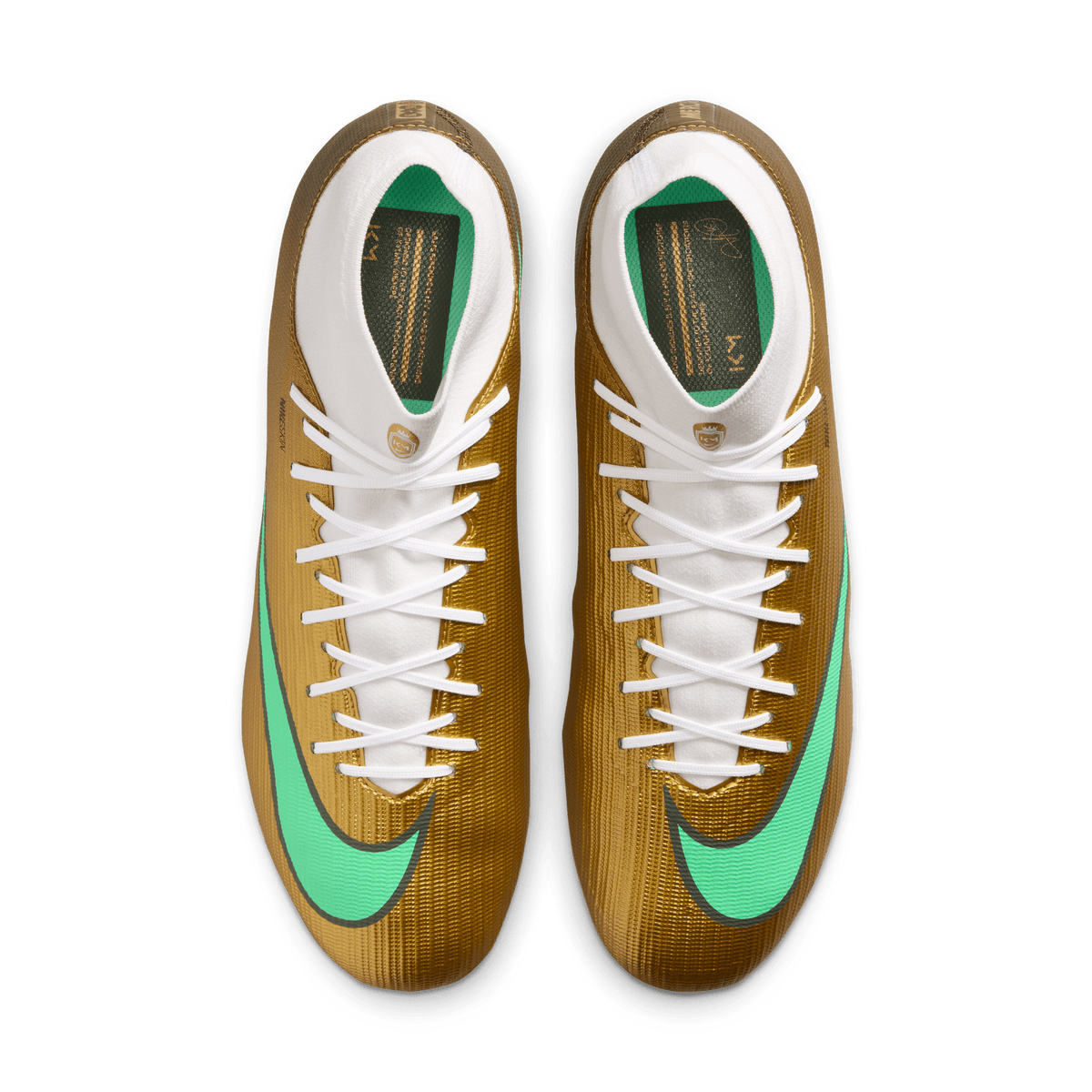 Nike Nike Mercurial Superfly 11 Academy "Kylian Mbappé" FG/MG -METALLIC GOLD/GREEN GLOW product image 5, provided for visual