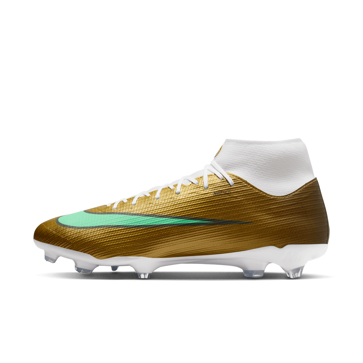 Nike Nike Mercurial Superfly 11 Academy "Kylian Mbappé" FG/MG -METALLIC GOLD/GREEN GLOW product image 4, provided for visual