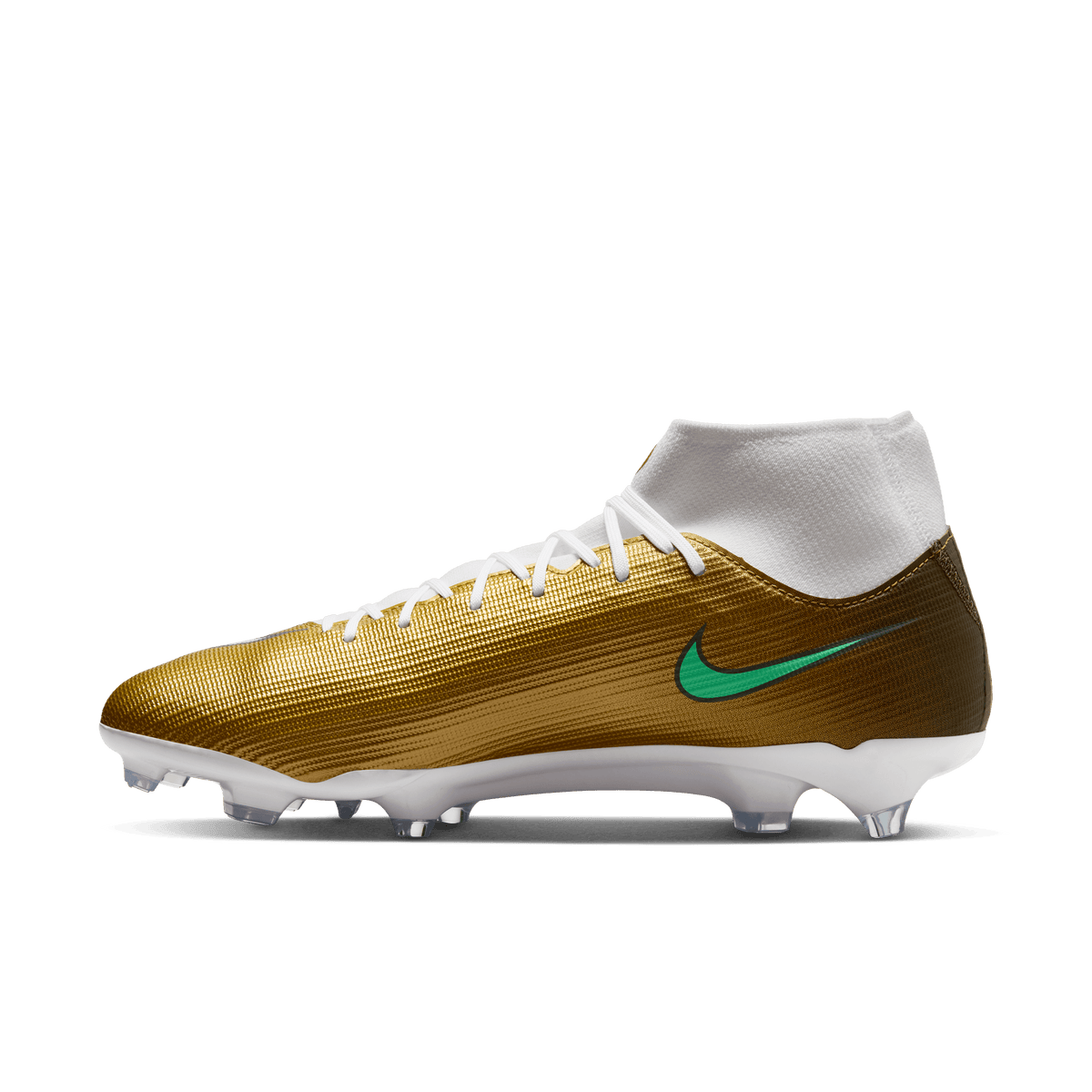 Nike Nike Mercurial Superfly 11 Academy "Kylian Mbappé" FG/MG -METALLIC GOLD/GREEN GLOW product image 7, provided for visual