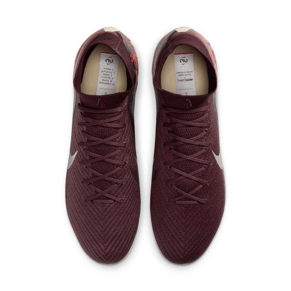 Nike United Superfly 10 Elite FG-Burgundy Crush/metallic Silver product image 7, provided for visual reference and product