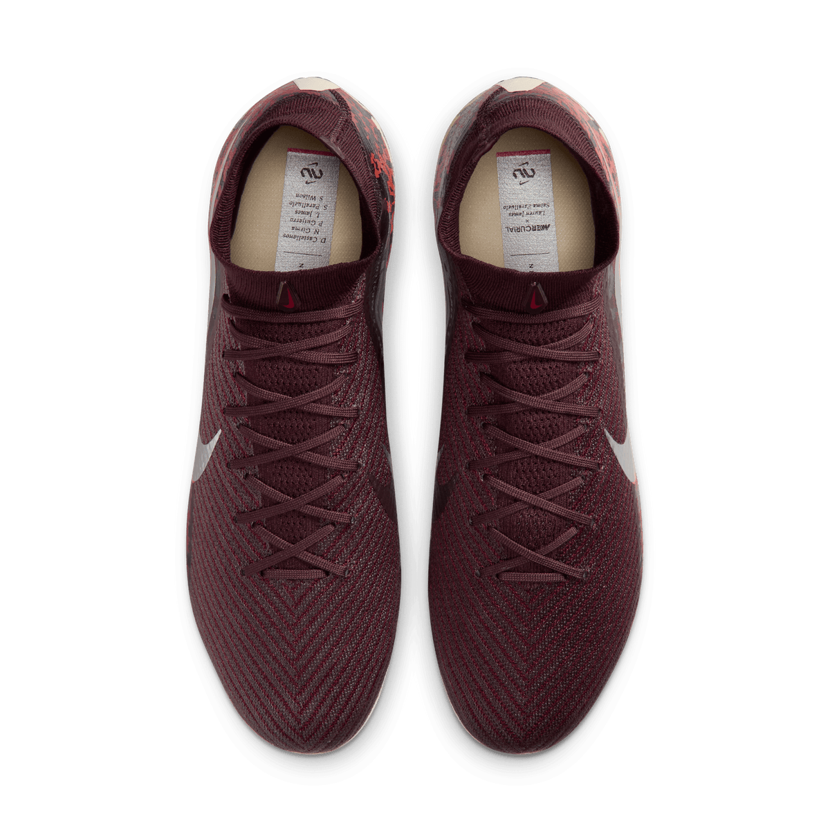 Nike United Superfly 10 Elite FG-Burgundy Crush/metallic Silver product image 7, provided for visual reference and product