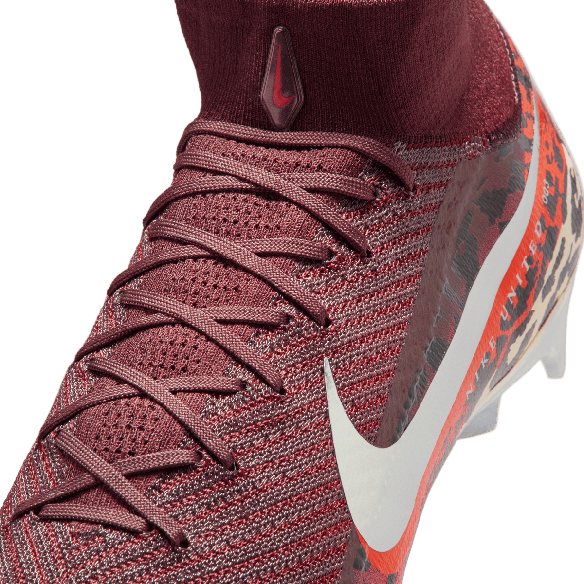 Nike United Superfly 10 Elite FG-Burgundy Crush/metallic Silver product image 5, provided for visual reference and product