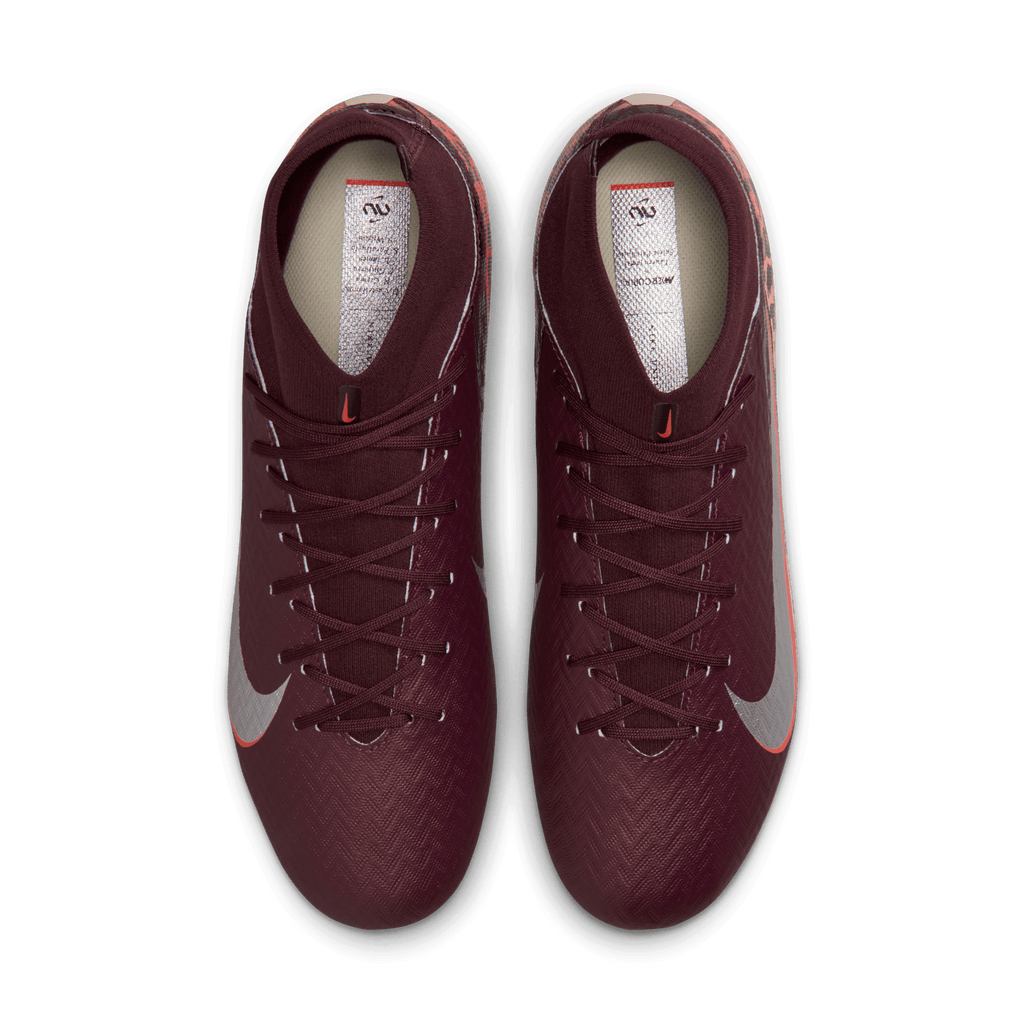 Nike United Mercurial Superfly 10 Academy-Burgundy /Red/Metallic Silver product image 4, provided for visual reference and