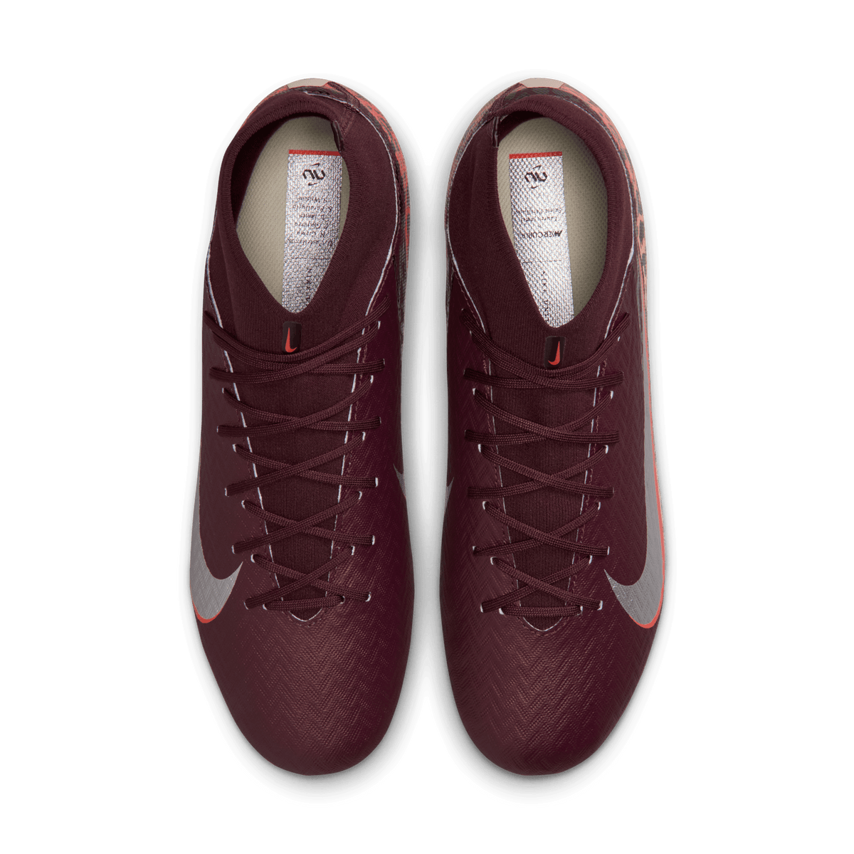 Nike United Mercurial Superfly 10 Academy-Burgundy /Red/Metallic Silver product image 4, provided for visual reference and