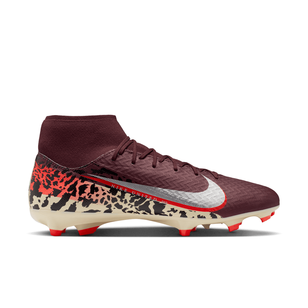 Nike United Mercurial Superfly 10 Academy-Burgundy /Red/Metallic Silver product image 1, provided for visual reference and