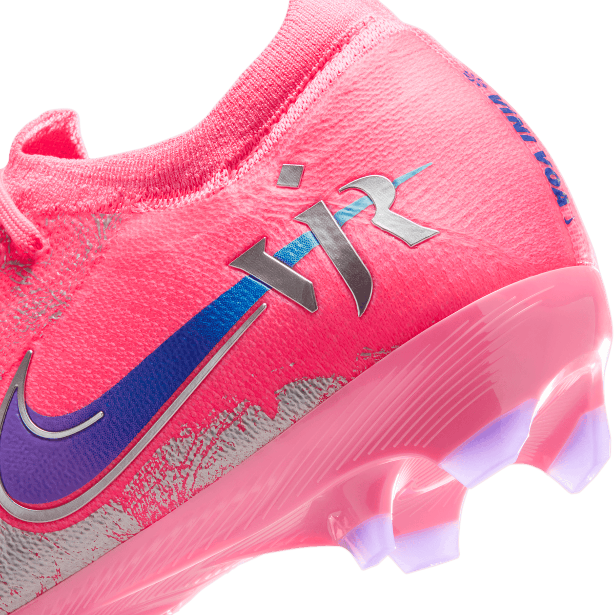 Nike Youth Mercurial Vapor 16 Pro "Vini Jr." Firm-Ground Low-Top FG-Sunset Pulse/Old Royal product image 7, provided for