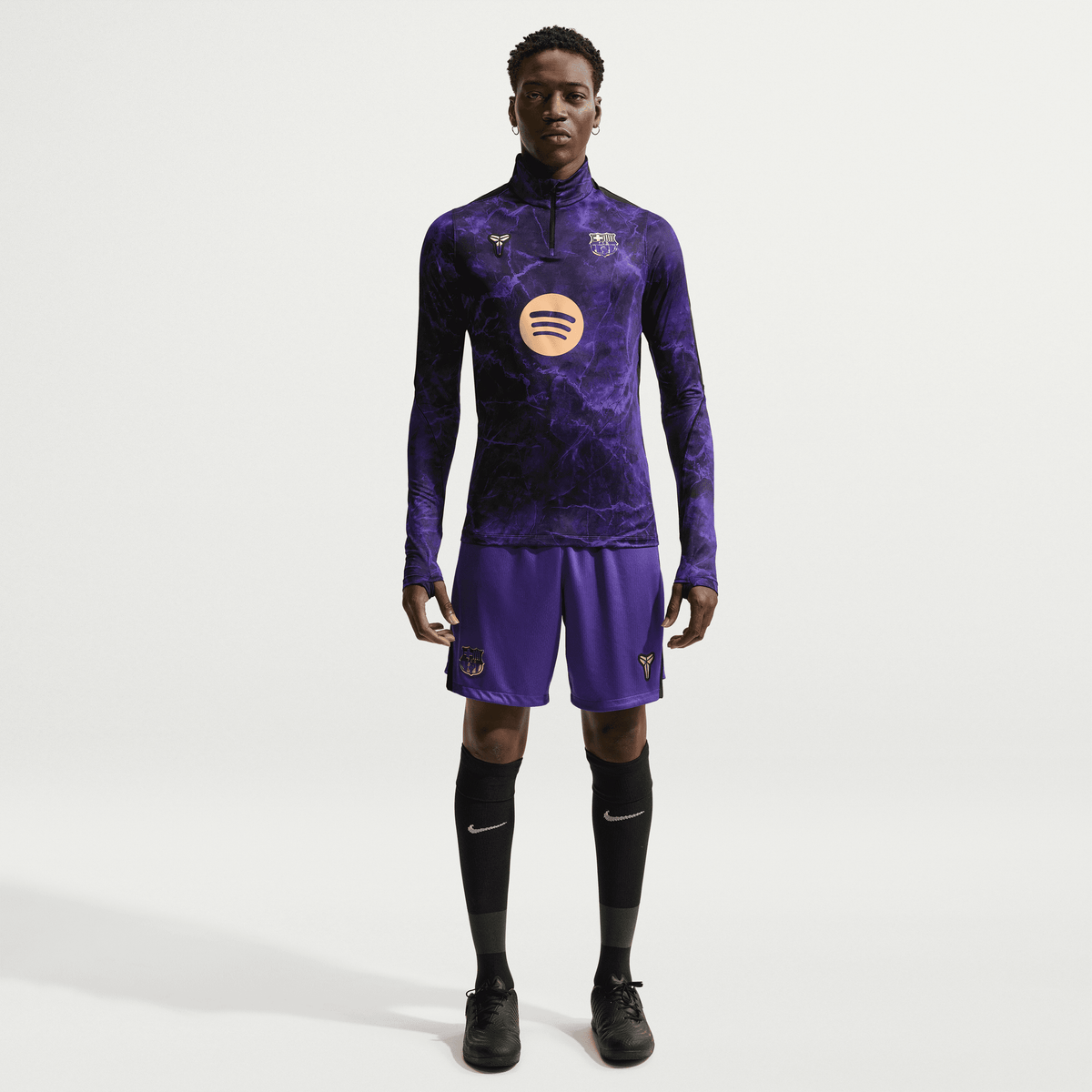 Nike FC Barcelona Strike Away Men Kobe Dri-FIT Soccer Knit Pre-Match Drill Top product image 4, provided for visual
