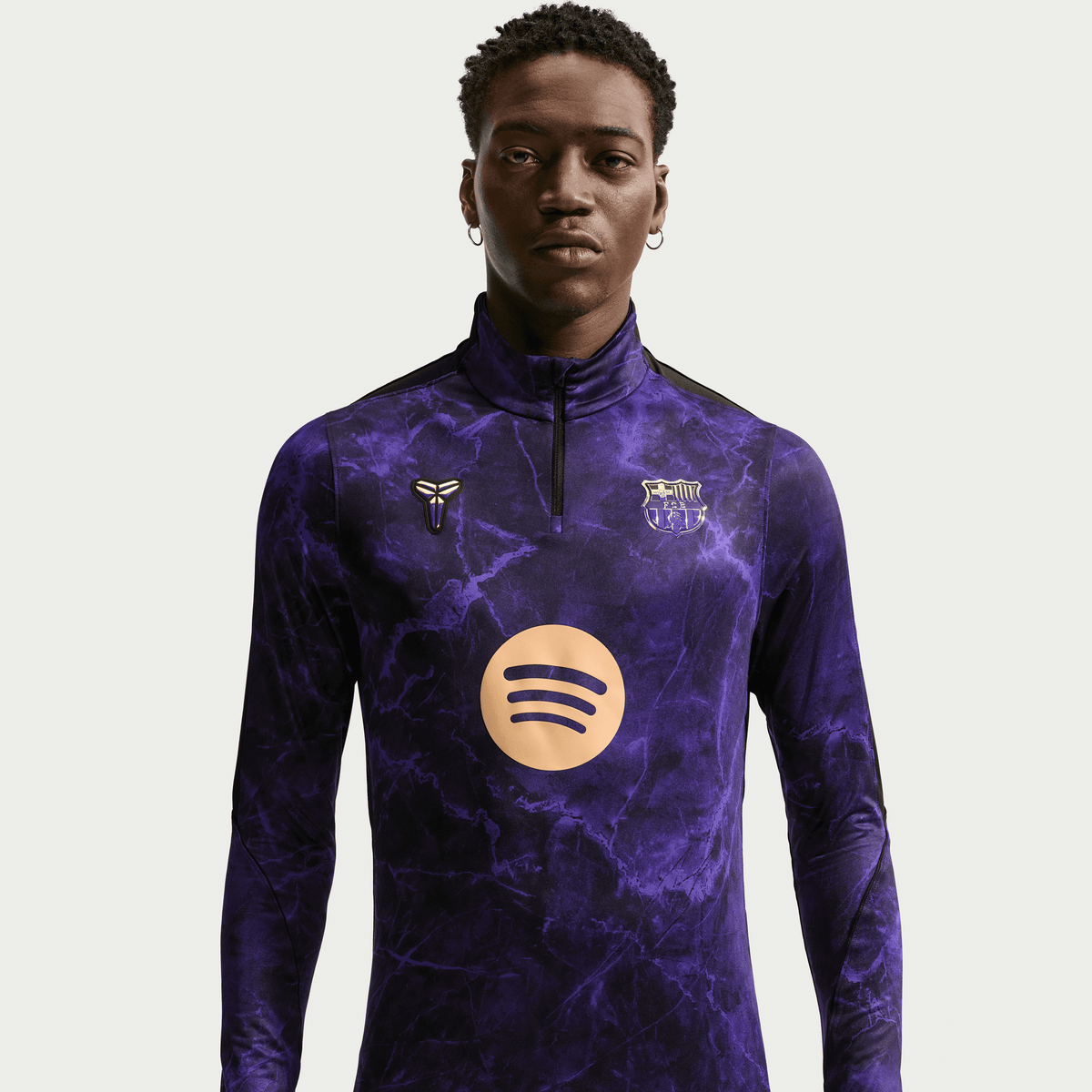 Nike FC Barcelona Strike Away Men Kobe Dri-FIT Soccer Knit Pre-Match Drill Top product image 1, provided for visual
