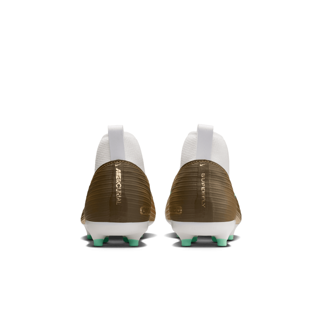 Nike Jr. Mercurial Superfly 11 Academy "Kylian Mbappé" MG-METALLIC GOLD/GREEN GLOW product image 7, provided for visual