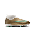 Nike Jr. Mercurial Superfly 11 Academy "Kylian Mbappé" MG-METALLIC GOLD/GREEN GLOW product image 1, provided for visual
