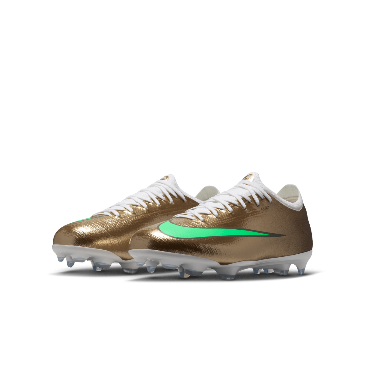 Nike Jr. Mercurial Vapor 17 Pro "Kylian Mbappé" FG-METALLIC GOLD/GREEN GLOW product image 8, provided for visual reference