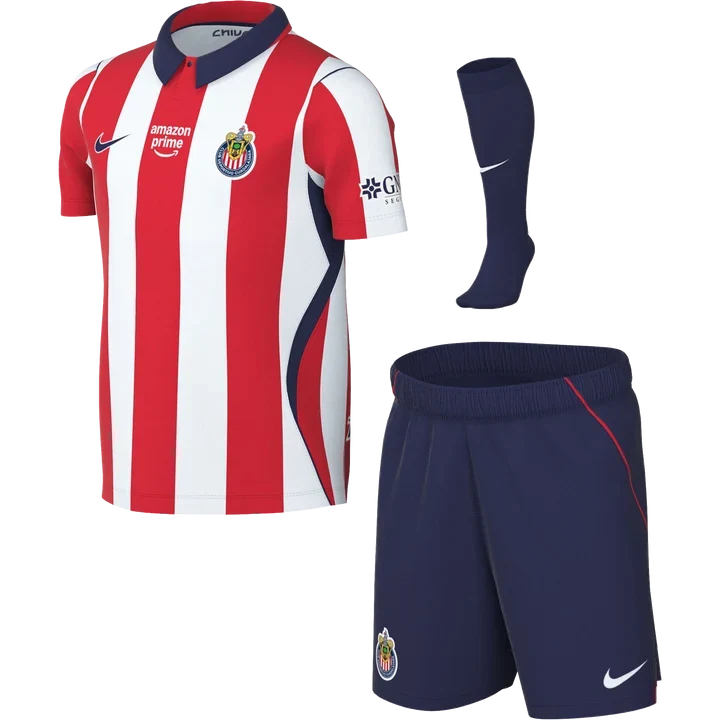 Nike C.D. Guadalajara Stadium Home Baby/Toddler Soccer Replica 3-Piece Kit 26/27 product image 1, provided for visual