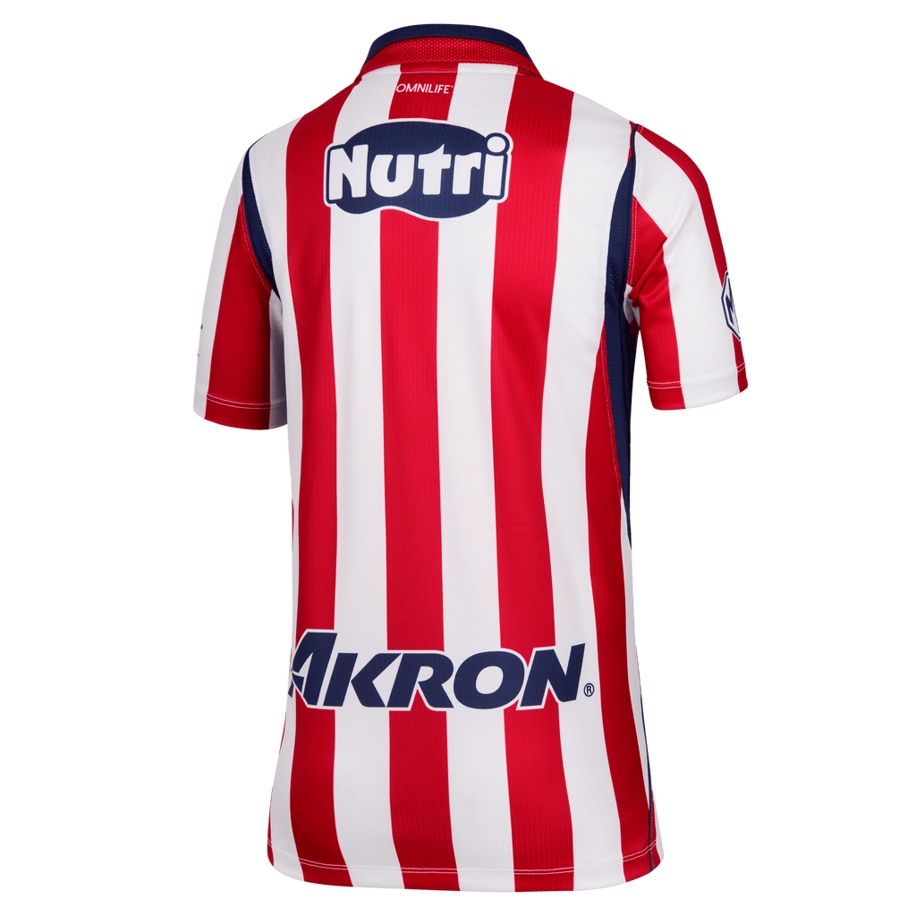Nike C.D. Guadalajara Stadium Home Big Kids' Dri-FIT Soccer Replica Jersey 26/27 product image 3, provided for visual
