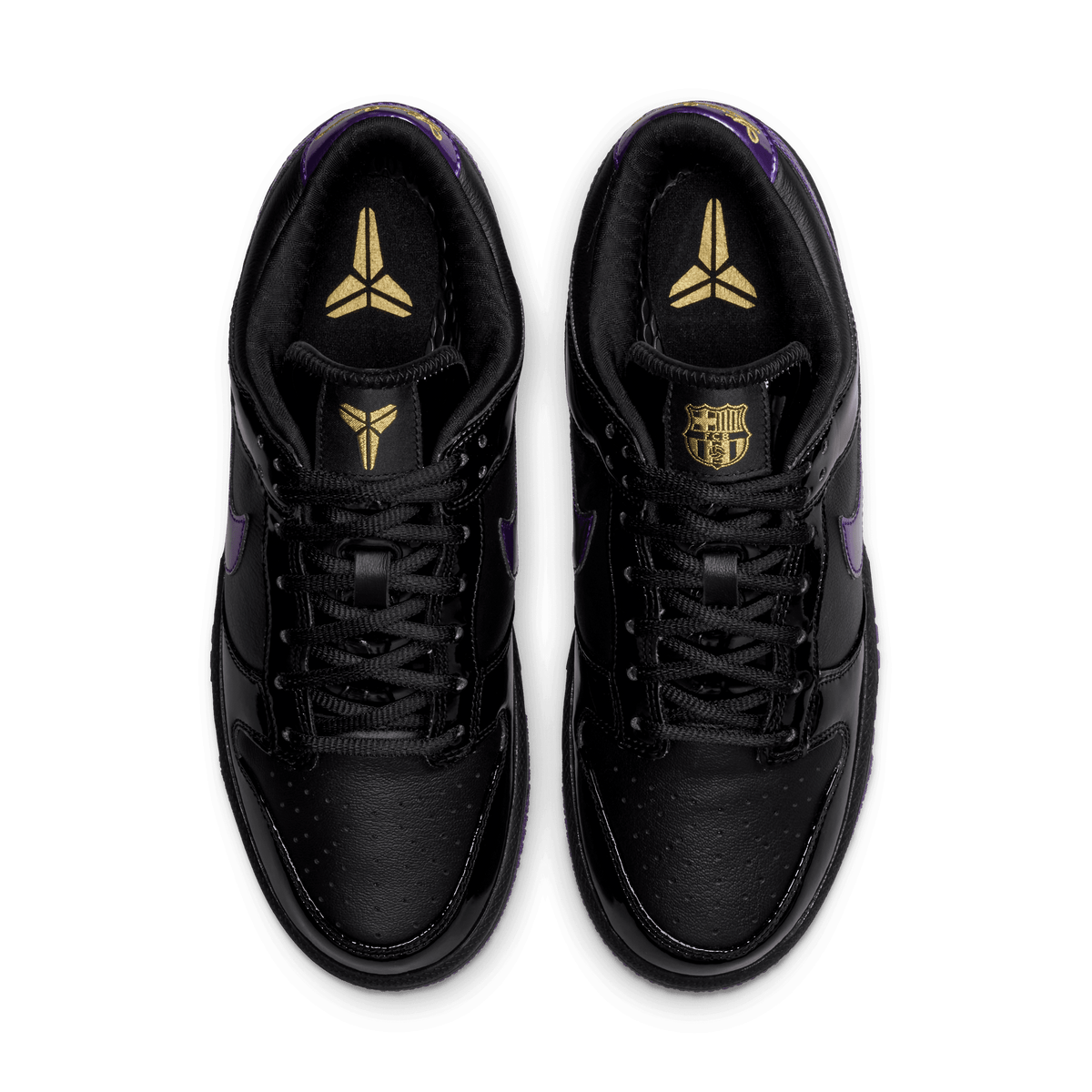 Nike Big Kids Kobe Bryant x FC Barcelona Dunk Low Pro - Black/Field Purple product image 12, provided for visual reference