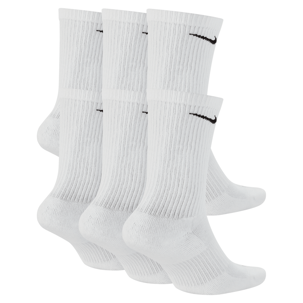Nike Everyday Plus Cushioned Training Crew Socks (6 Pairs)-White product image 2, provided for visual reference and product