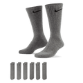 Nike Everyday Cushioned Training Crew Socks (6 Pairs)-Heather Grey product image 1, provided for visual reference and