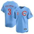 Alex Bregman Chicago Cubs Nike Men Baby Blue 2nd Alternate Limited Jersey product image 1, provided for visual reference and