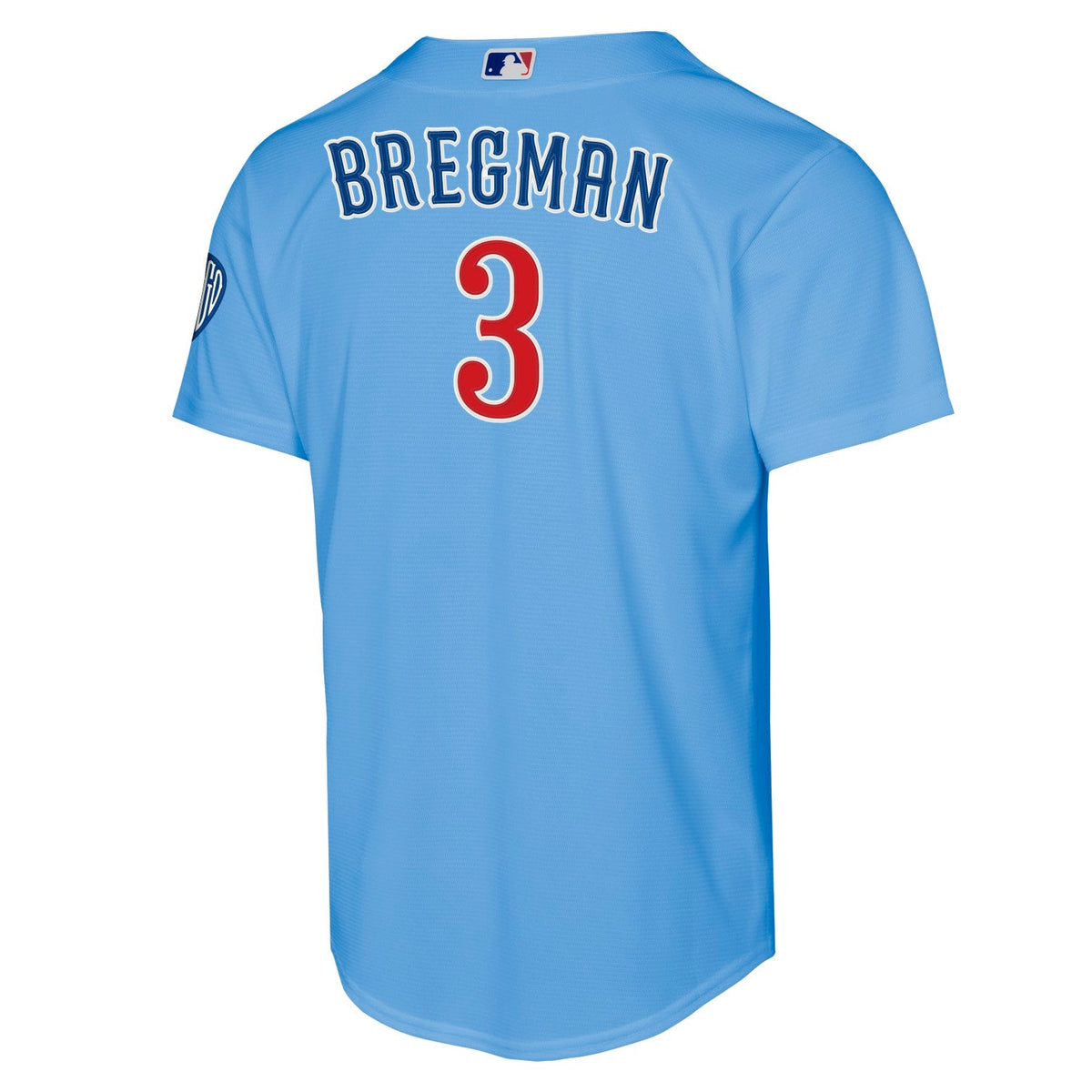 Alex Bregman Chicago Cubs Nike Youth Alt 2 Blues Homerun Jersey product image 2, provided for visual reference and product