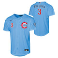 Alex Bregman Chicago Cubs Nike Youth Alt 2 Blues Homerun Jersey product image 1, provided for visual reference and product