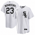 Andrew Benintendi Chicago White Sox Nike Men Home White Pinstripe Jersey product image 1, provided for visual reference and