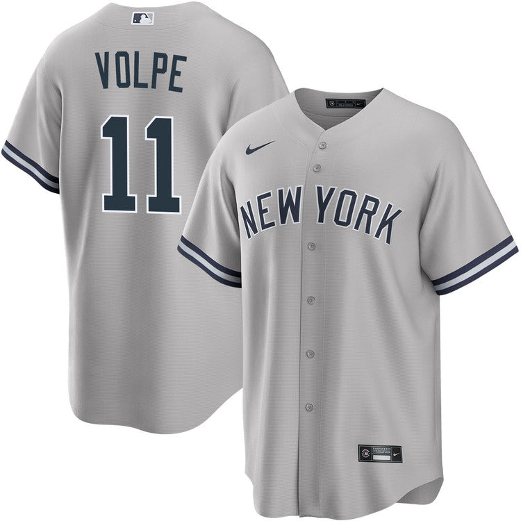 Anthony Volpe New York Yankees Road Jersey - Gray product image 1