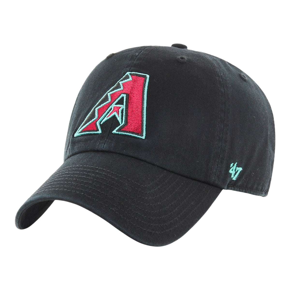 Arizona Diamondbacks '47 Clean Up Black Adjustable Hat product image 1, provided for visual reference and product detail