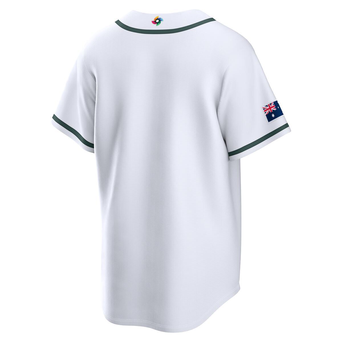 Australia World Baseball Classic 2026 Nike White Home Jersey product image 3, provided for visual reference and product