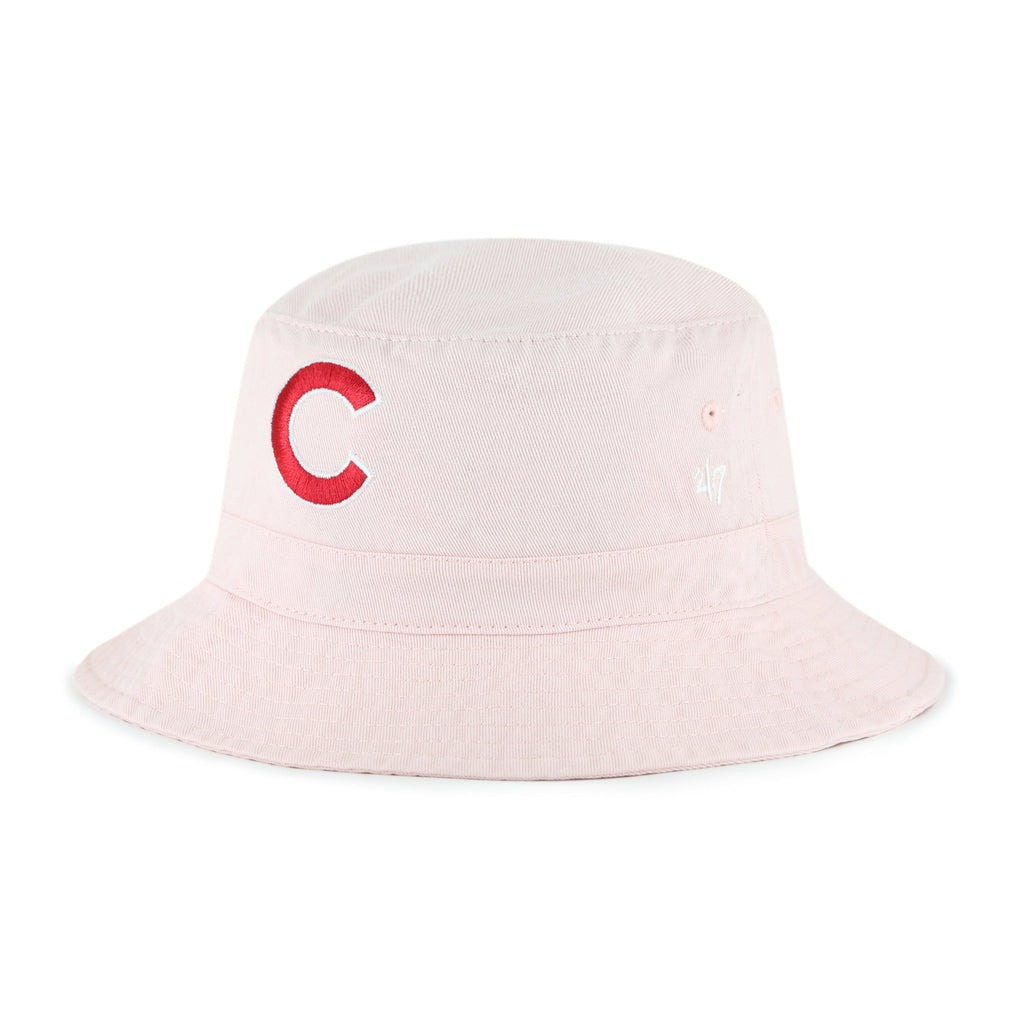 Chicago Cubs '47 Pink Bucket Hat product image 1, provided for visual reference and product detail review