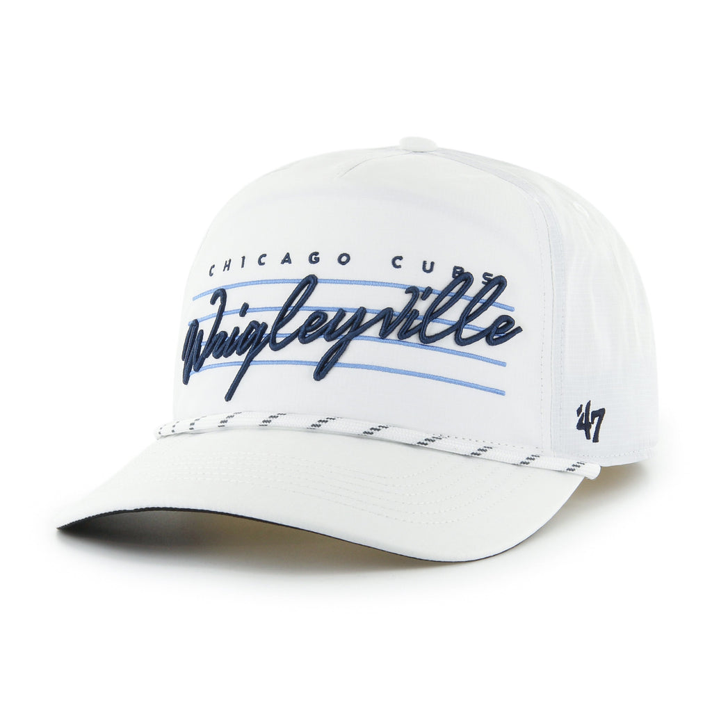 Chicago Cubs White Wrigleyville Downburst Rope '47 Hitch Adjustable Hat product image 2, provided for visual reference and