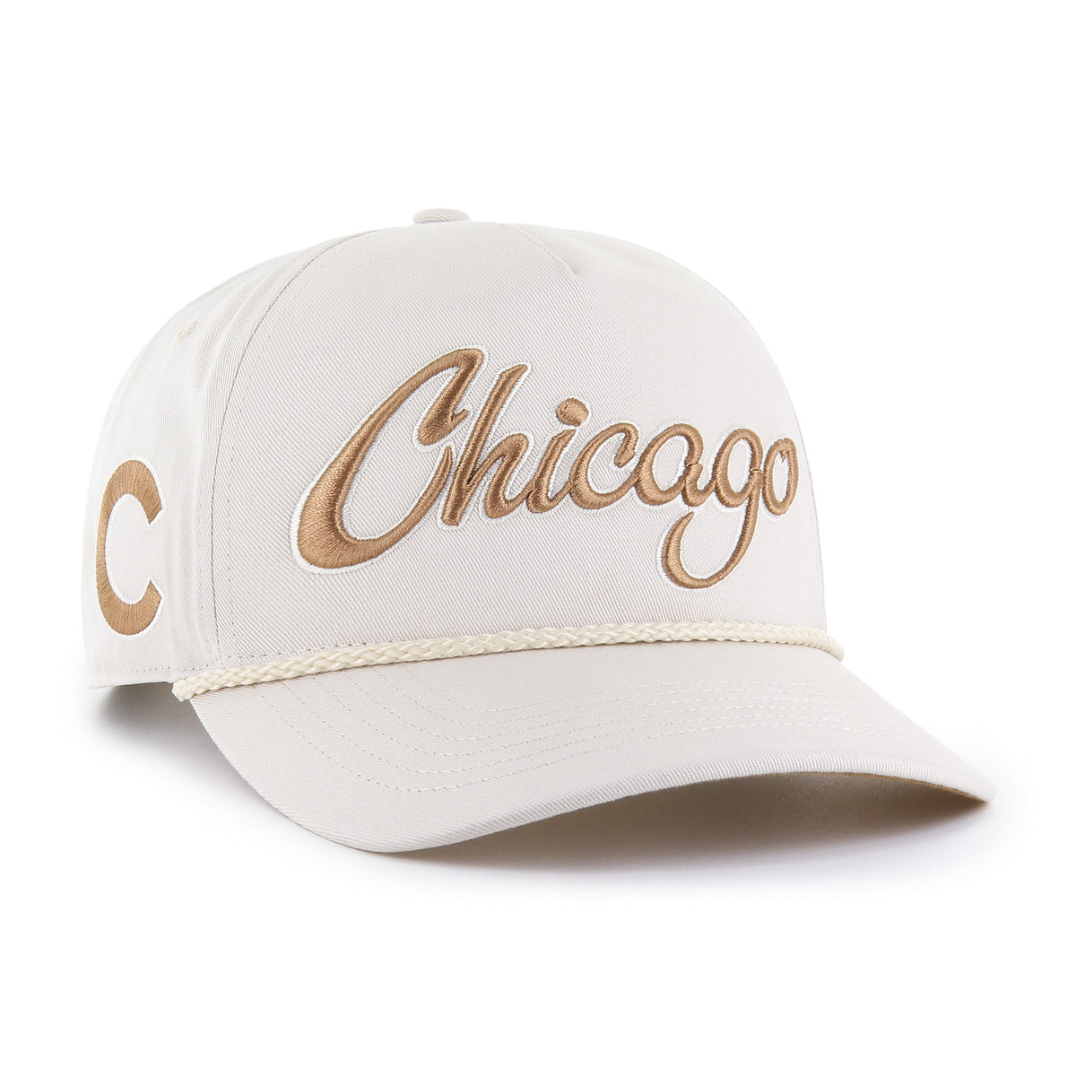 Chicago Cubs Bone Overhand Script '47 Hitch Adjustable Hat product image 1, provided for visual reference and product detail