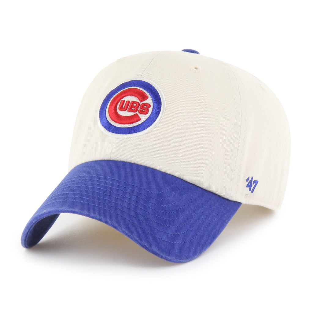Chicago Cubs Natural Two Toned '47 Clean Up Adjustable Hat product image 1, provided for visual reference and product detail