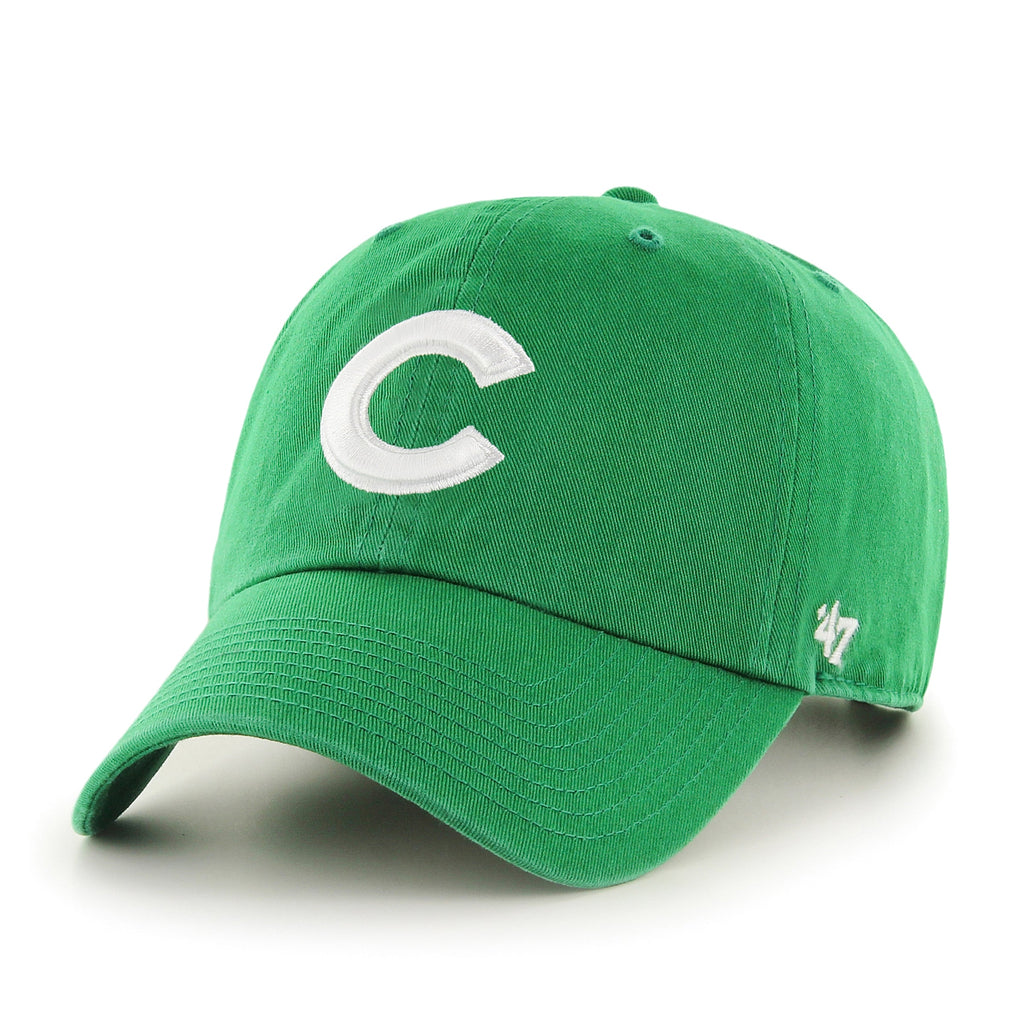 Chicago Cubs Kelly Green Clover '47 Clean Up Adjustable Hat product image 1, provided for visual reference and product