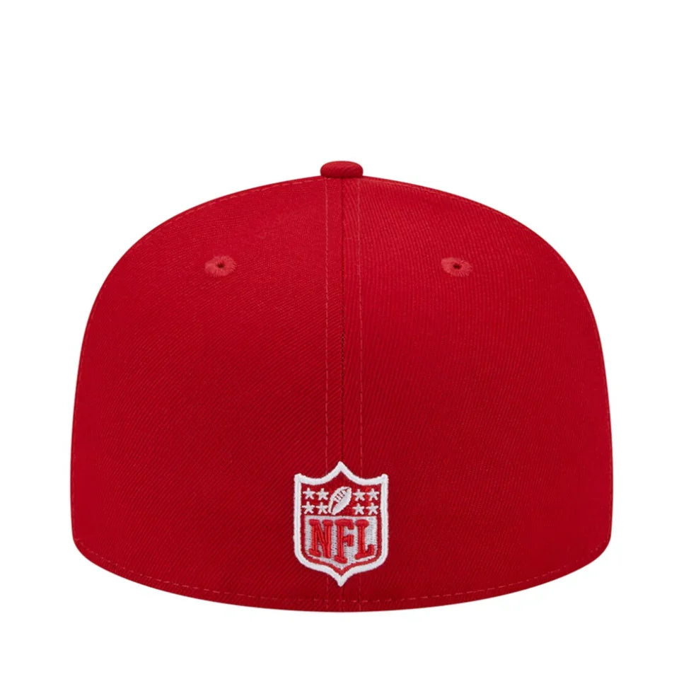 New Era Las Vegas Raiders Super Bowl XVIII 59FIFTY Fitted Hat- Scarlet/White product image 5, provided for visual reference