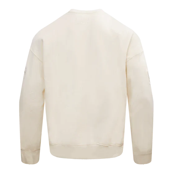 Chicago Bulls Cream Neutral Drop Shoulder Pro Standard Crew Neck Sweatshirt product image 3, provided for visual reference