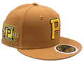 New Era Pittsburgh Pirates Color Pack 59FIFTY Fitted Hat- Light Bronze product image 1, provided for visual reference and