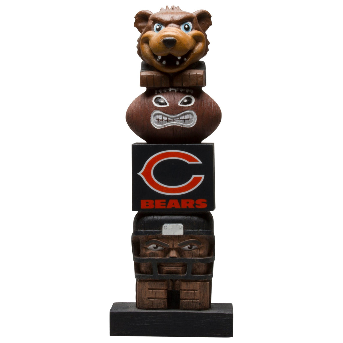 Chicago Bears Tiki Totem Garden Statue product image 1, provided for visual reference and product detail review