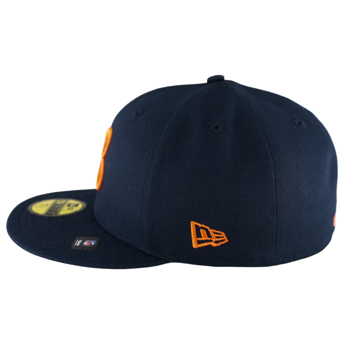 Chicago Bears New Era 59FIFTY Navy B Fitted Hat product image 2, provided for visual reference and product detail review