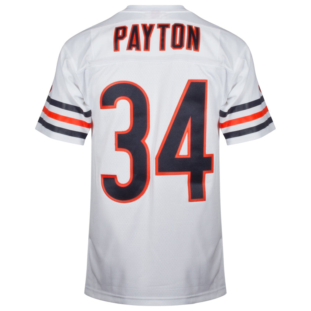 Walter Payton Chicago Bears Mitchell & Ness Men White Away Premier Jersey product image 1, provided for visual reference and