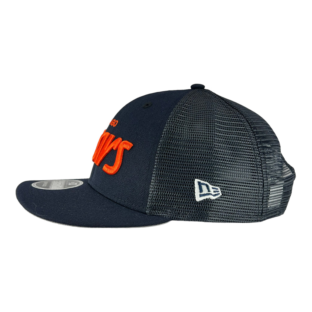 Chicago Bears Navy Script New Era Low Profile 9FIFTY Snapback Hat product image 5, provided for visual reference and product