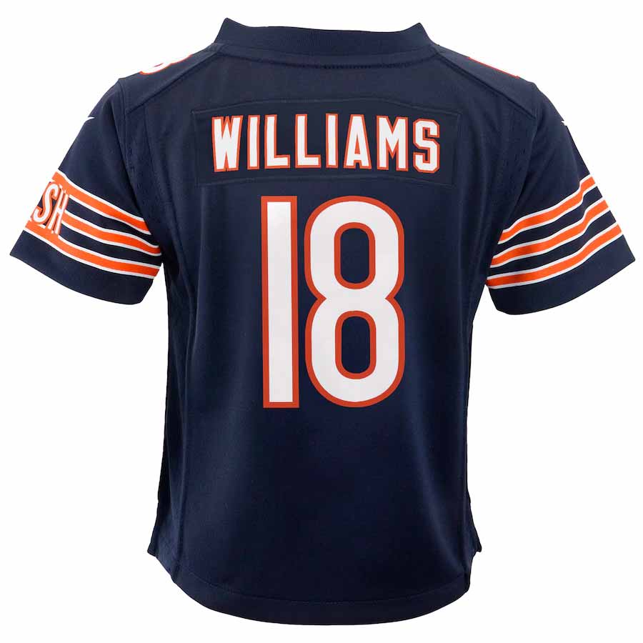 Caleb Williams Chicago Bears Toddler Navy Game Jersey product image 2, provided for visual reference and product detail