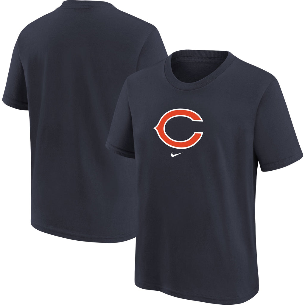 Chicago Bears Nike Youth Navy Logo T-Shirt product image 1, provided for visual reference and product detail review