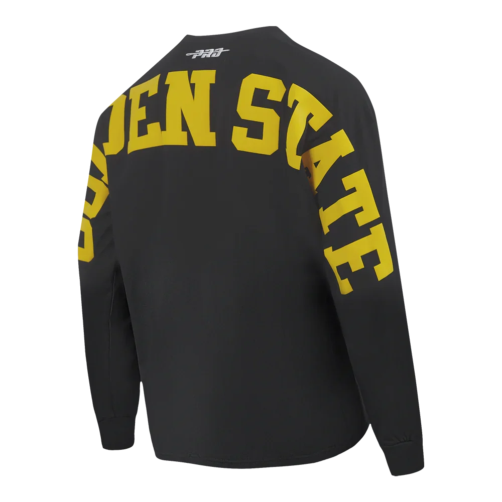 Pro Standard Golden State Warriors Wingspan LS T-Shirt - Black product image 2, provided for visual reference and product