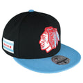 Chicago Blackhawks Chicago Flag Liberty Mitchell & Ness Fitted Hat product image 1, provided for visual reference and
